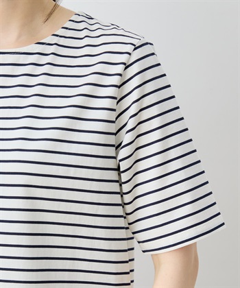 DECOY 【ひやさらコットン トムさんコラボ】コイくんプリントボーダーTシャツ【綿100％・接触冷感・UVカット】_subthumb_16