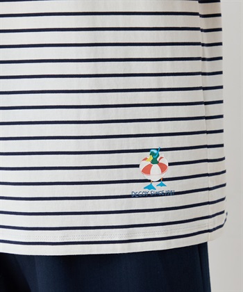 DECOY 【ひやさらコットン トムさんコラボ】コイくんプリントボーダーTシャツ【綿100％・接触冷感・UVカット】_subthumb_17
