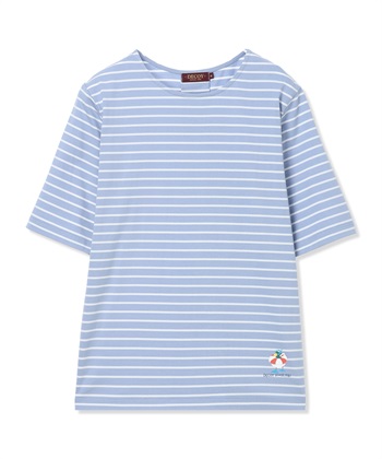 DECOY 【ひやさらコットン トムさんコラボ】コイくんプリントボーダーTシャツ【綿100％・接触冷感・UVカット】_subthumb_27
