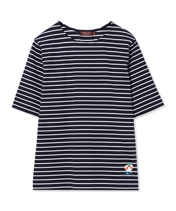 DECOY 【ひやさらコットン トムさんコラボ】コイくんプリントボーダーTシャツ【綿100％・接触冷感・UVカット】_subthumb_28