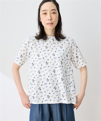 DECOY 【ひやさらコットン トムさんコラボ】コイくん総柄プリントTシャツ【綿100％・接触冷感・UVカット】_subthumb_3