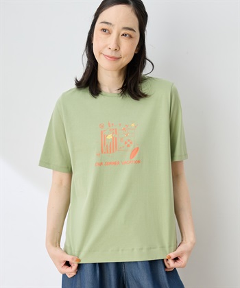 DECOY 【ひやさらコットン トムさんコラボ】コイくんプリントTシャツ【綿100％・接触冷感・UVカット】_subthumb_5