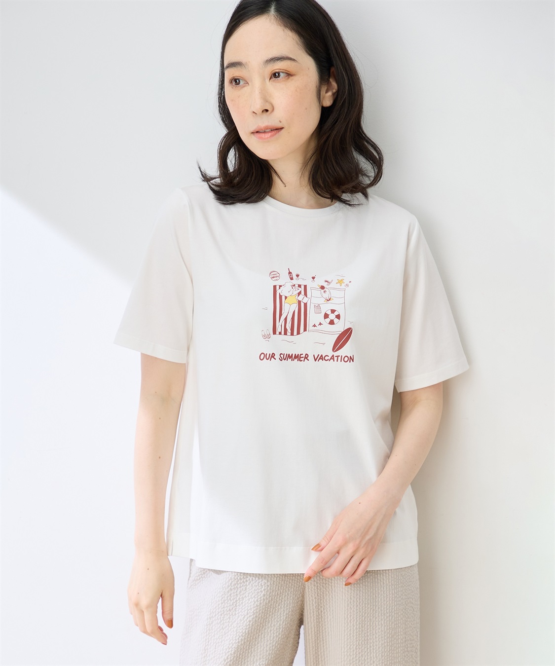 DECOY 【ひやさらコットン トムさんコラボ】コイくんプリントTシャツ【綿100％・接触冷感・UVカット】_sub_7