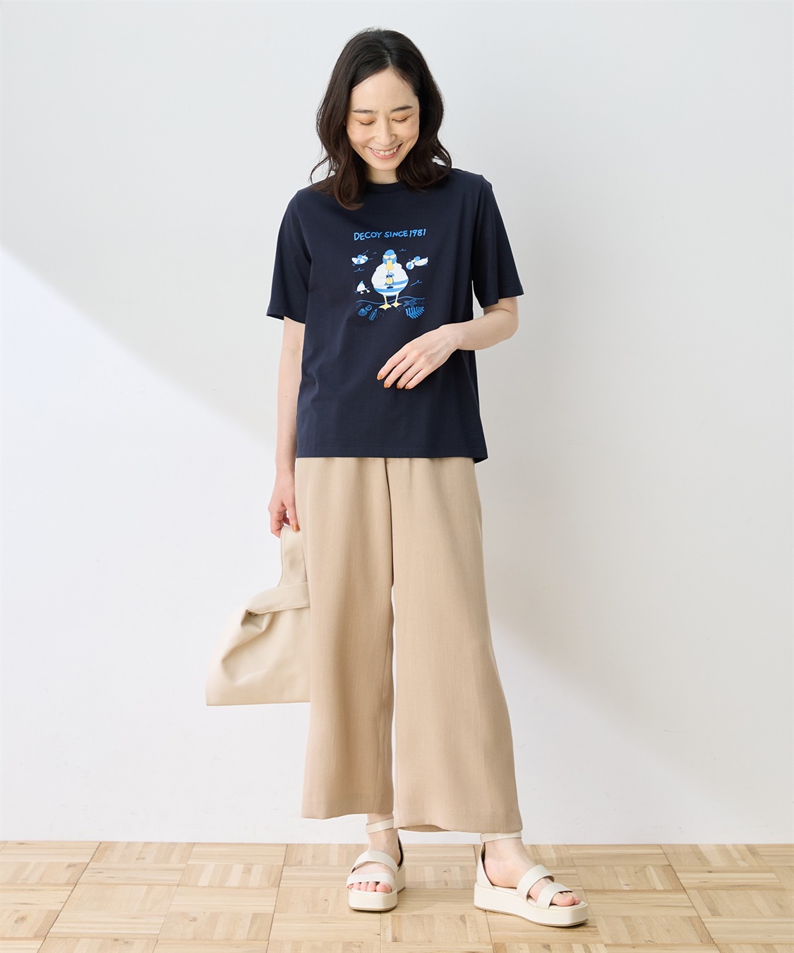 DECOY 【ひやさらコットン トムさんコラボ】コイくんプリントTシャツ【綿100％・接触冷感・UVカット】_sub_6