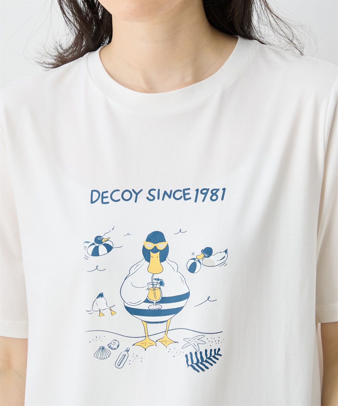 DECOY 【ひやさらコットン トムさんコラボ】コイくんプリントTシャツ【綿100％・接触冷感・UVカット】_sub_13