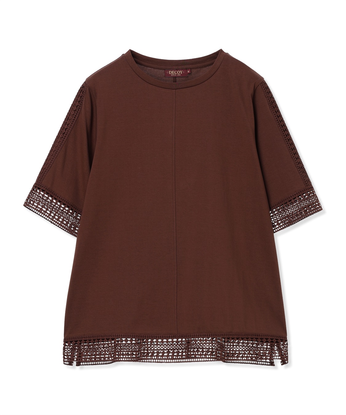 DECOY 【ひやさらコットン】レースドッキングTシャツ【綿100％・接触冷感・UVカット】_sub_20