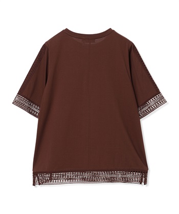 DECOY 【ひやさらコットン】レースドッキングTシャツ【綿100％・接触冷感・UVカット】_subthumb_21