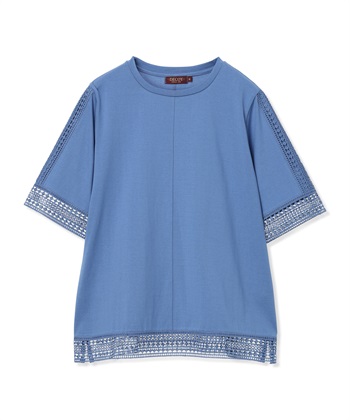 DECOY 【ひやさらコットン】レースドッキングTシャツ【綿100％・接触冷感・UVカット】_subthumb_28