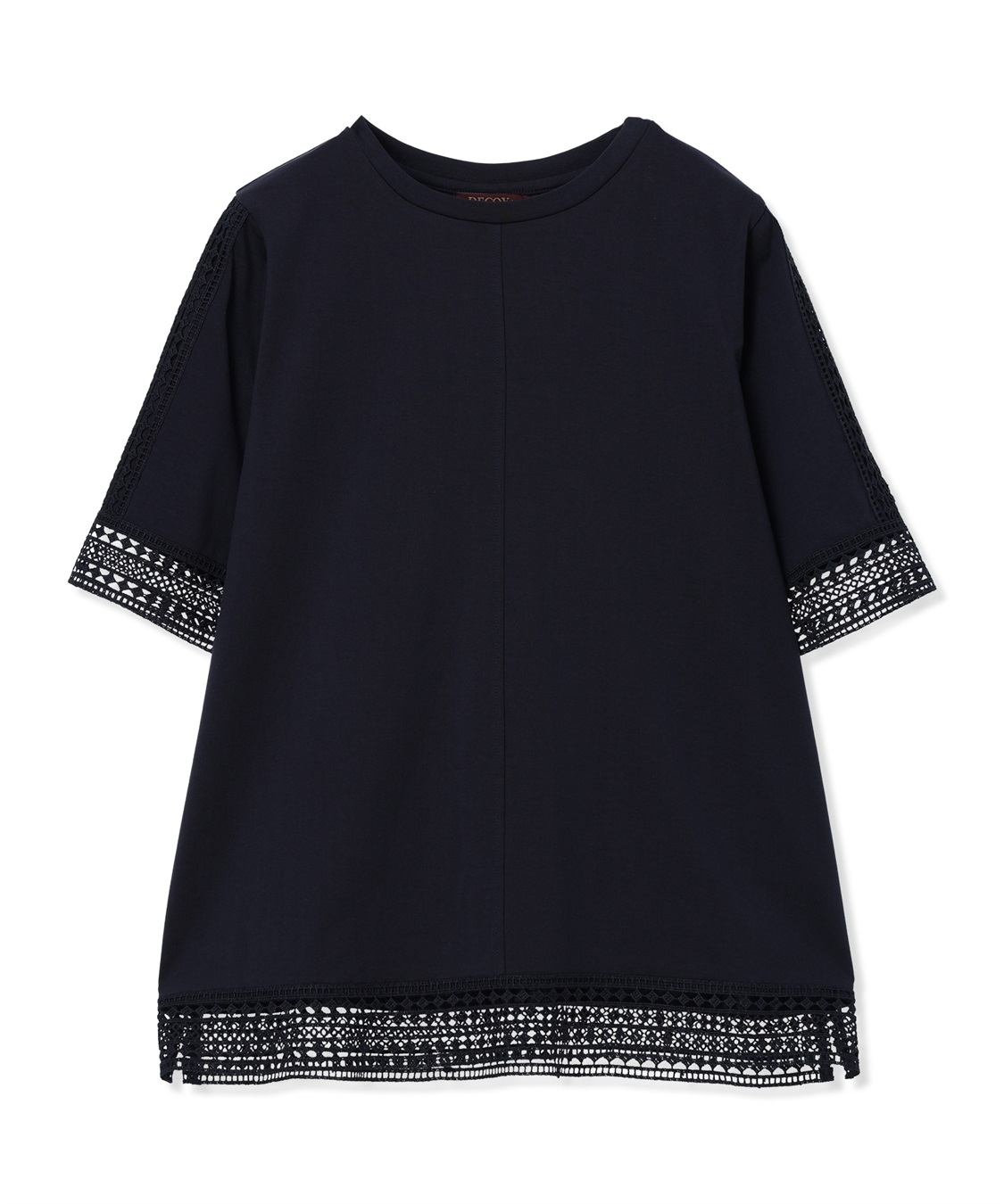 DECOY 【ひやさらコットン】レースドッキングTシャツ【綿100％・接触冷感・UVカット】_sub_29