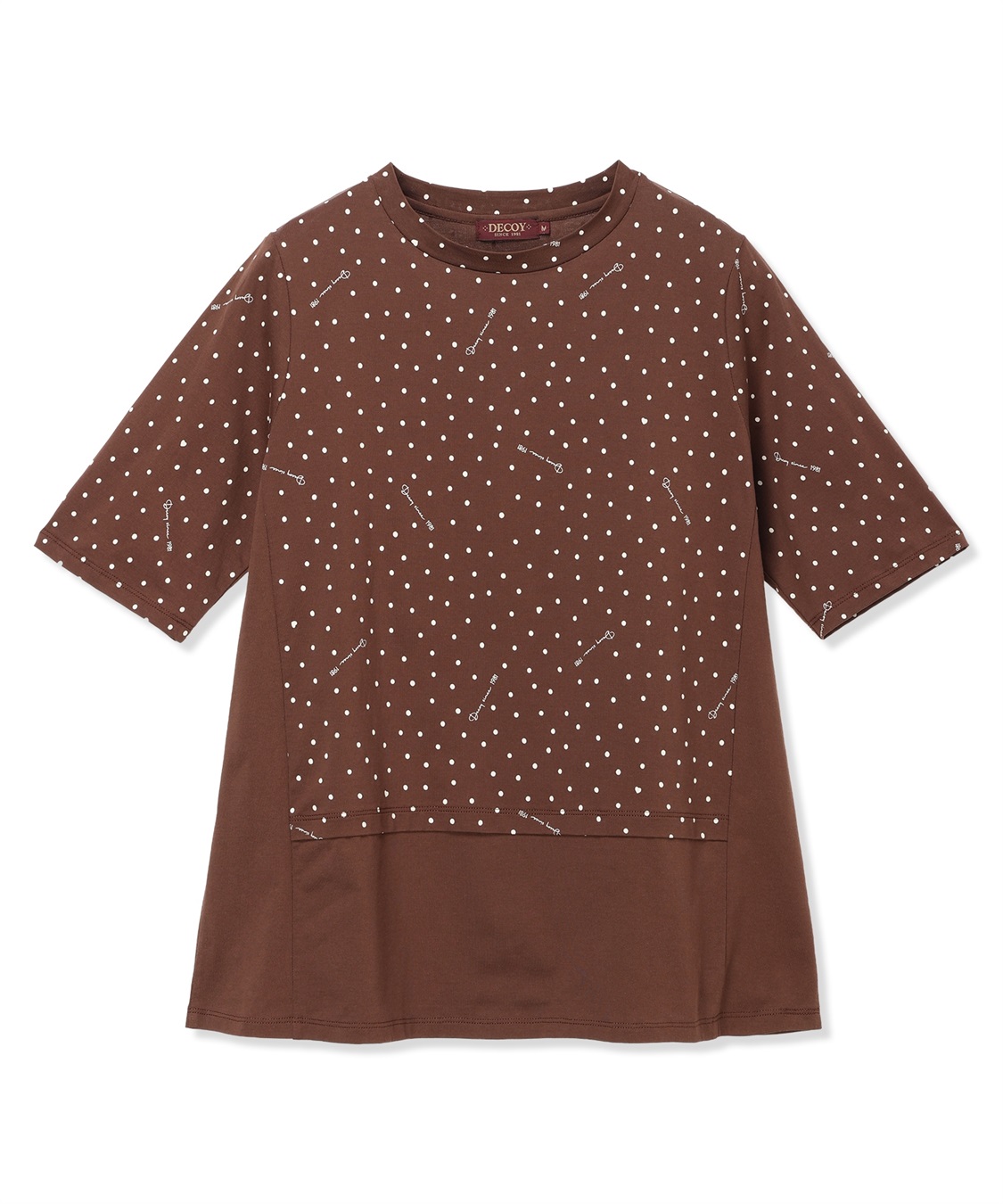 DECOY 【ひやさらコットン】ドットプリント5分袖Tシャツ【綿100％・接触冷感・UVカット】_sub_17