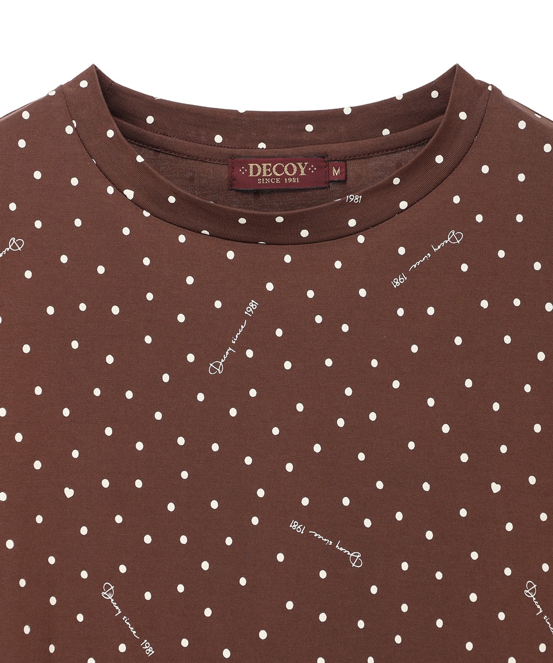 DECOY 【ひやさらコットン】ドットプリント5分袖Tシャツ【綿100％・接触冷感・UVカット】_sub_19