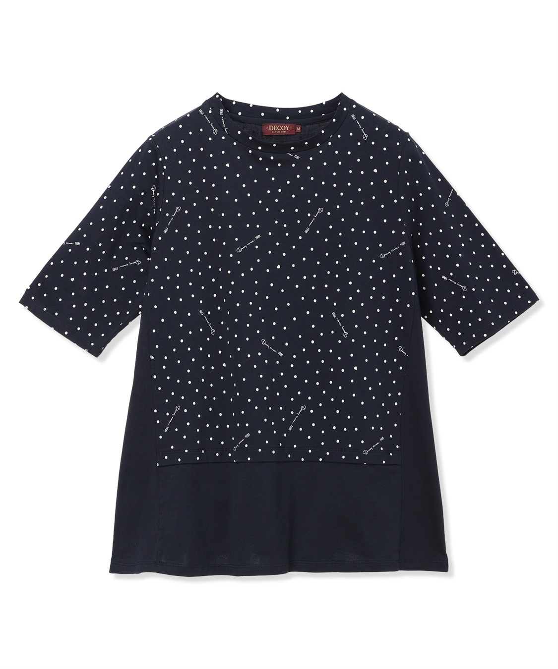 DECOY 【ひやさらコットン】ドットプリント5分袖Tシャツ【綿100％・接触冷感・UVカット】_sub_24