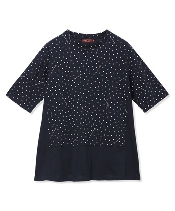 DECOY 【ひやさらコットン】ドットプリント5分袖Tシャツ【綿100％・接触冷感・UVカット】_subthumb_24