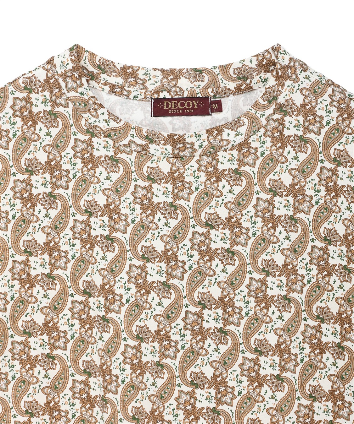 DECOY 【ひやさらコットン】バックタックペイズリープリント5分袖Tシャツ【綿100％・接触冷感・UVカット】_sub_17