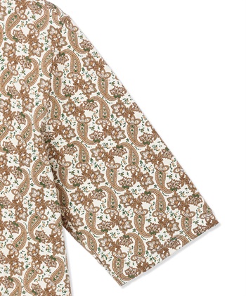 DECOY 【ひやさらコットン】バックタックペイズリープリント5分袖Tシャツ【綿100％・接触冷感・UVカット】_subthumb_18