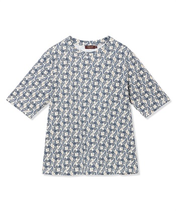 DECOY 【ひやさらコットン】バックタックペイズリープリント5分袖Tシャツ【綿100％・接触冷感・UVカット】_subthumb_22