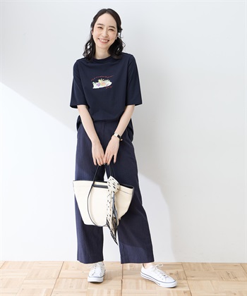 DECOY 【ひやさらコットン】モックネックベジタブルプリント5分袖Tシャツ【綿100％・接触冷感・UVカット】_subthumb_12