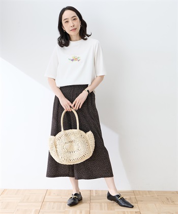 DECOY 【ひやさらコットン】モックネックベジタブルプリント5分袖Tシャツ【綿100％・接触冷感・UVカット】_subthumb_13