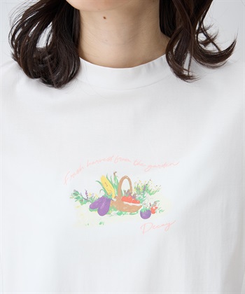 DECOY 【ひやさらコットン】モックネックベジタブルプリント5分袖Tシャツ【綿100％・接触冷感・UVカット】_subthumb_18