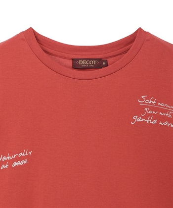 DECOY 【ひやさらコットン】メッセージプリントバックタック6分袖Tシャツ【綿100％・接触冷感・UVカット】_subthumb_16