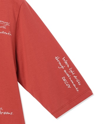 DECOY 【ひやさらコットン】メッセージプリントバックタック6分袖Tシャツ【綿100％・接触冷感・UVカット】_subthumb_17