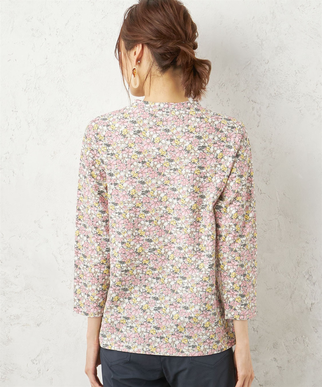 DECOY オーガニックコットン花柄プリントプルオーバー_sub_2