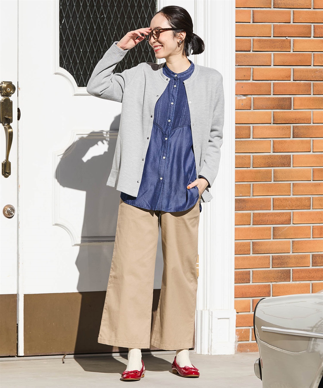 DECOY テンセルデニムピンタックシャツ_sub_12