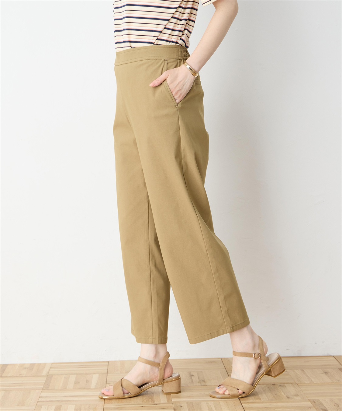 DECOY ストレッチストレートパンツ_sub_2