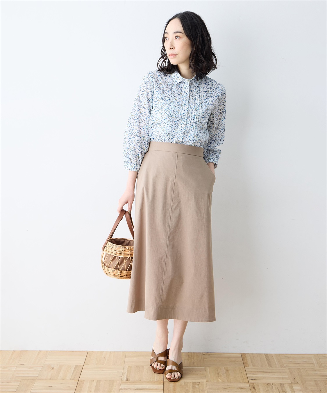 DECOY 【WEB限定】ストレッチセミフレアスカート【接触冷感・ウォッシャブル・後ろウエストゴム】_sub_8