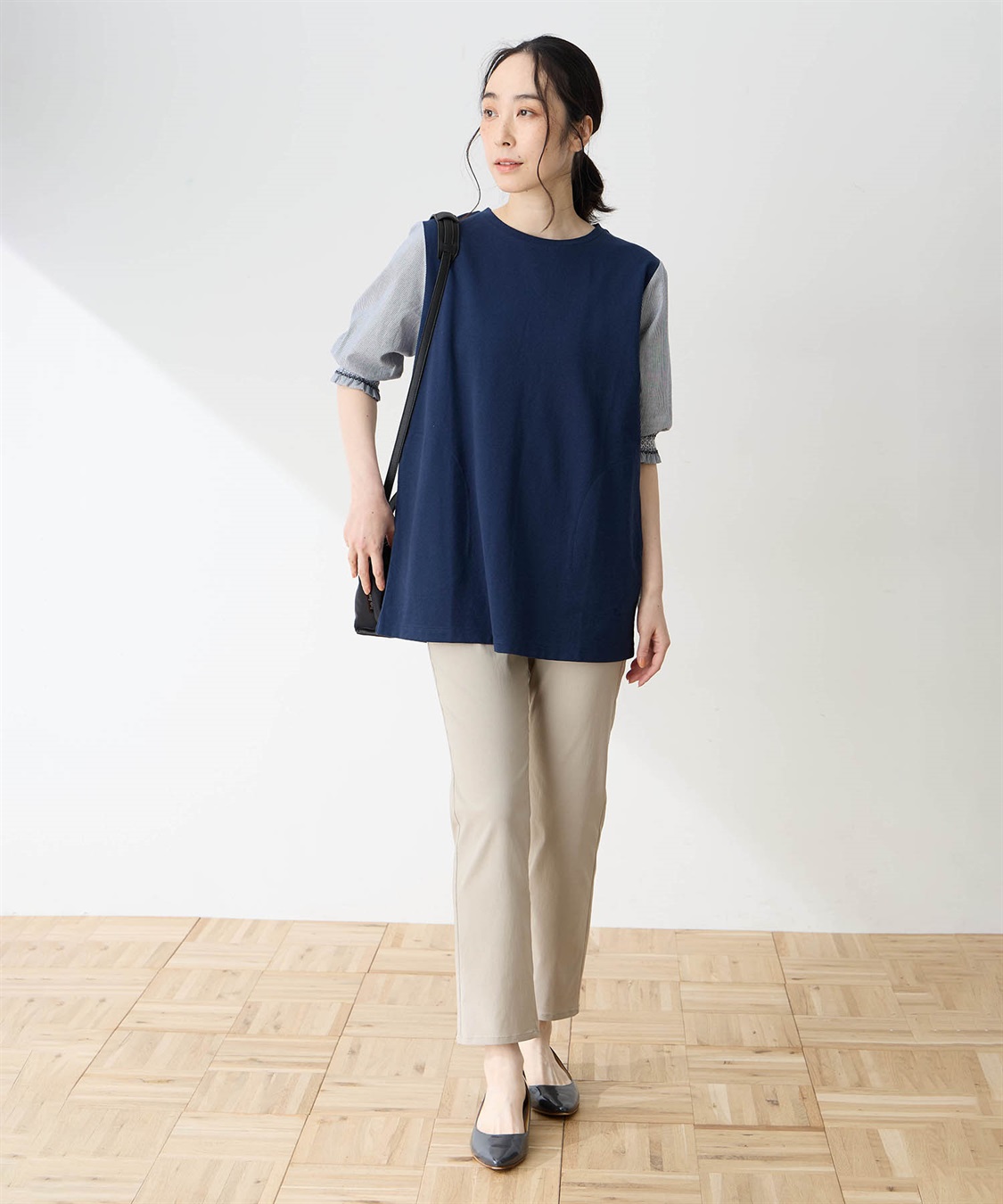 DECOY ストレッチストレートパンツ【接触冷感・後ろウエストゴム】_sub_12