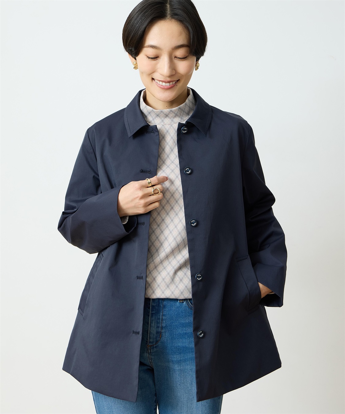 DECOY ストレッチステンカラーコート【はっ水・花粉が落ちやすい】_sub_2
