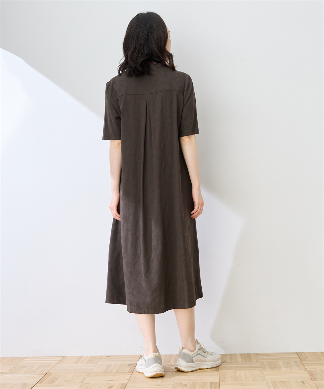 DECOY キーネックジャガードワンピース_sub_8