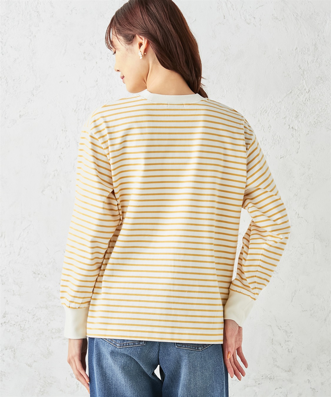 Petit Honfleur モックネックボーダーTシャツ_sub_2