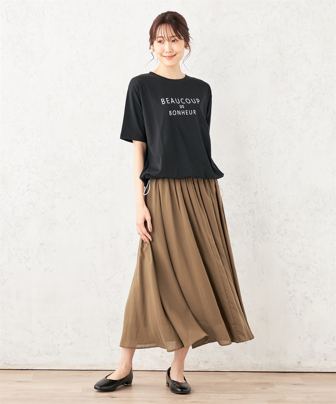 Petit Honfleur ドロストTシャツ_sub_12