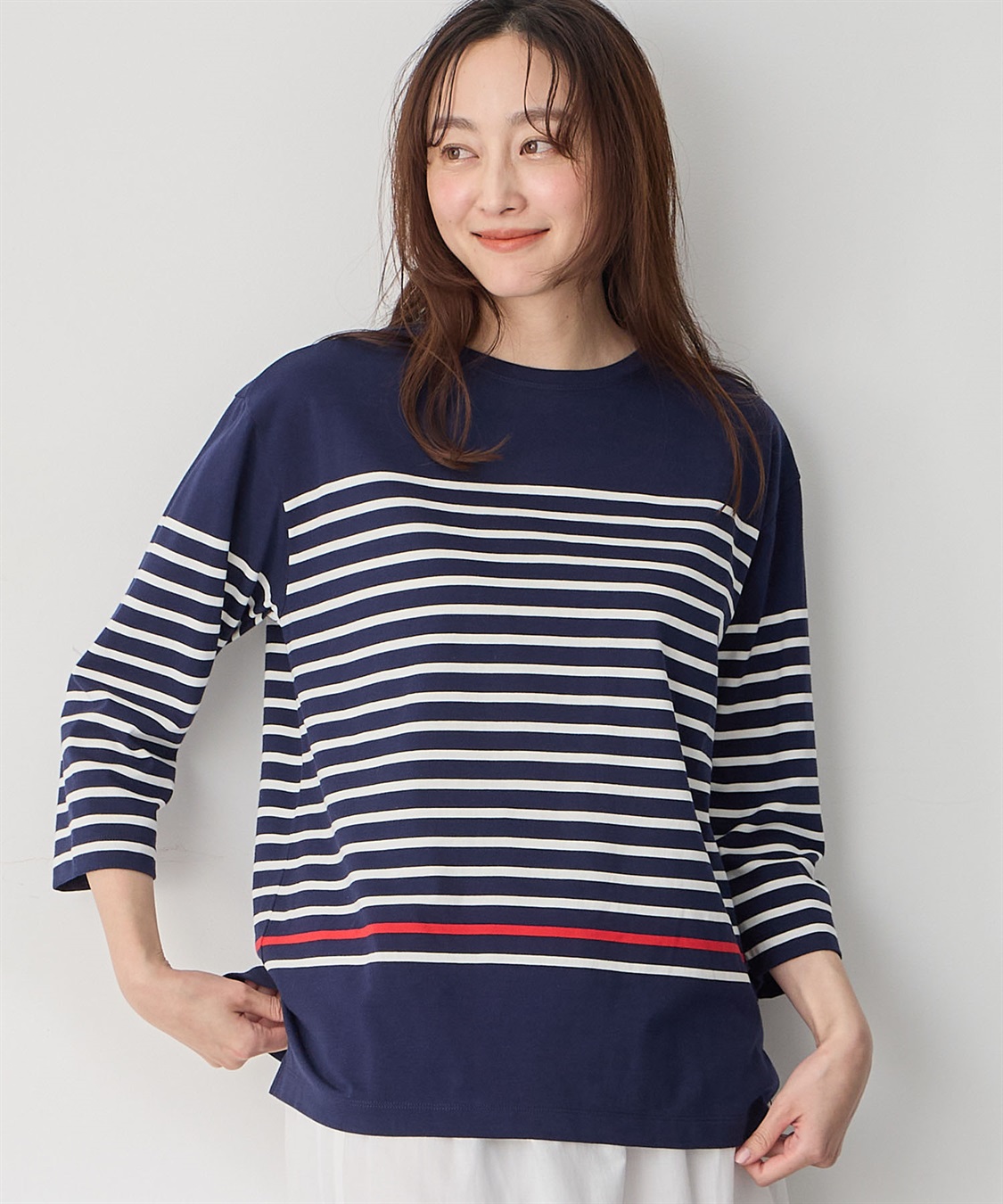 Petit Honfleur オーガニックコットンボーダーTシャツ_sub_6