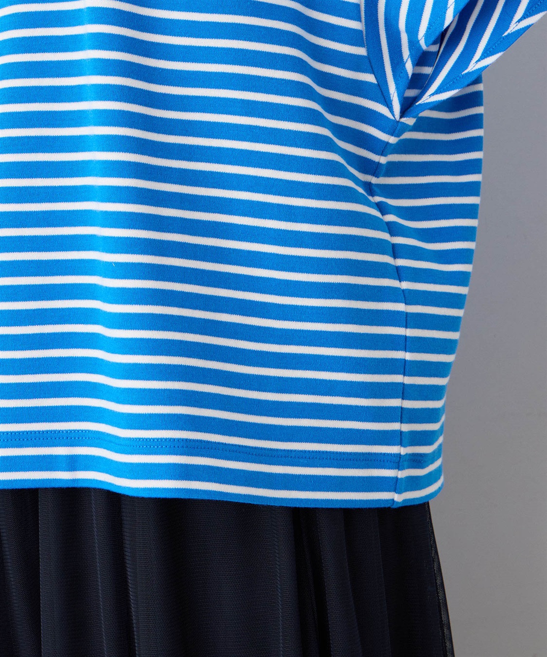 Petit Honfleur フリルスリーブボーダーTシャツ_sub_7