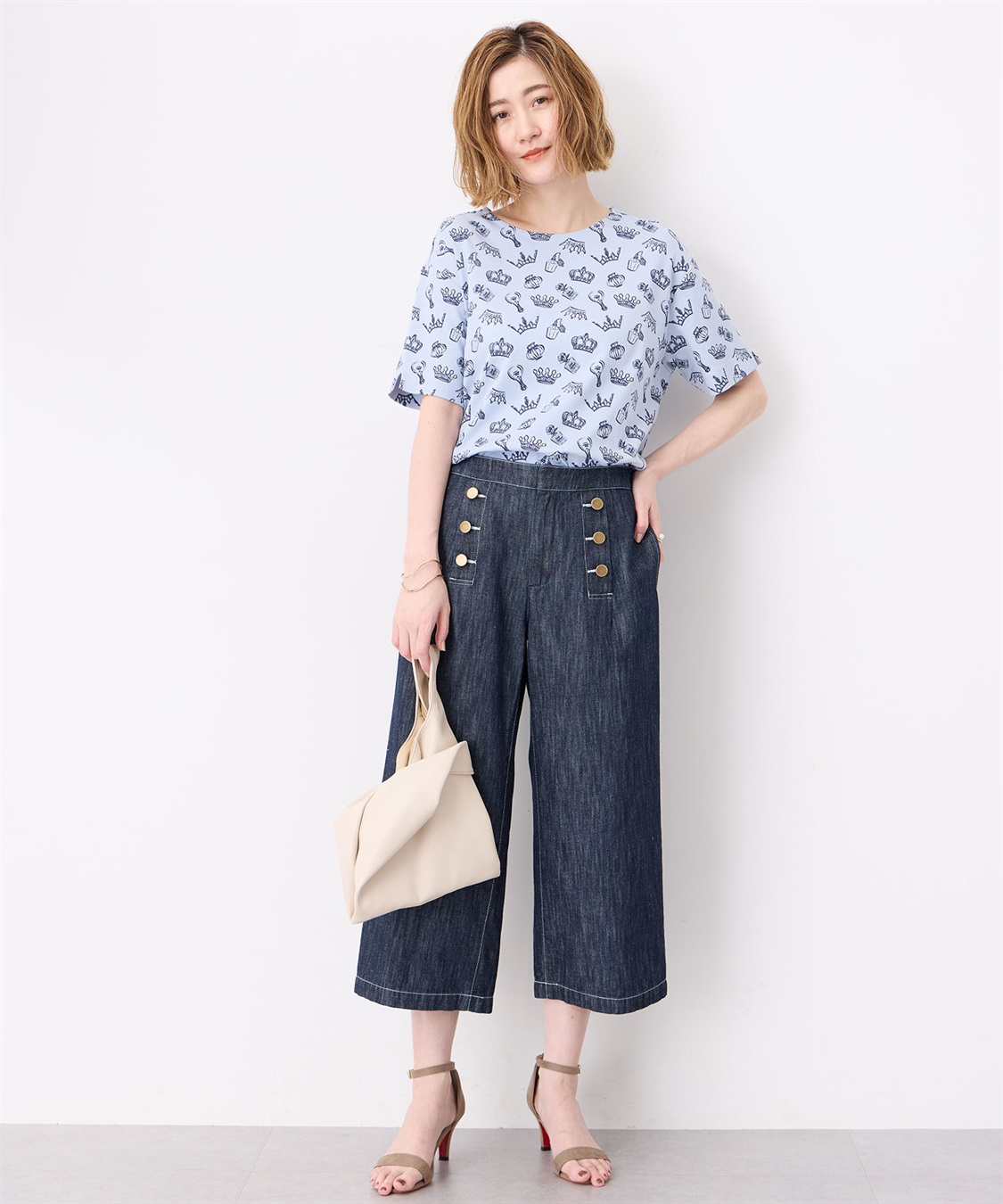 Petit Honfleur 【冷感】プリントTシャツ全面ロゴ_sub_12