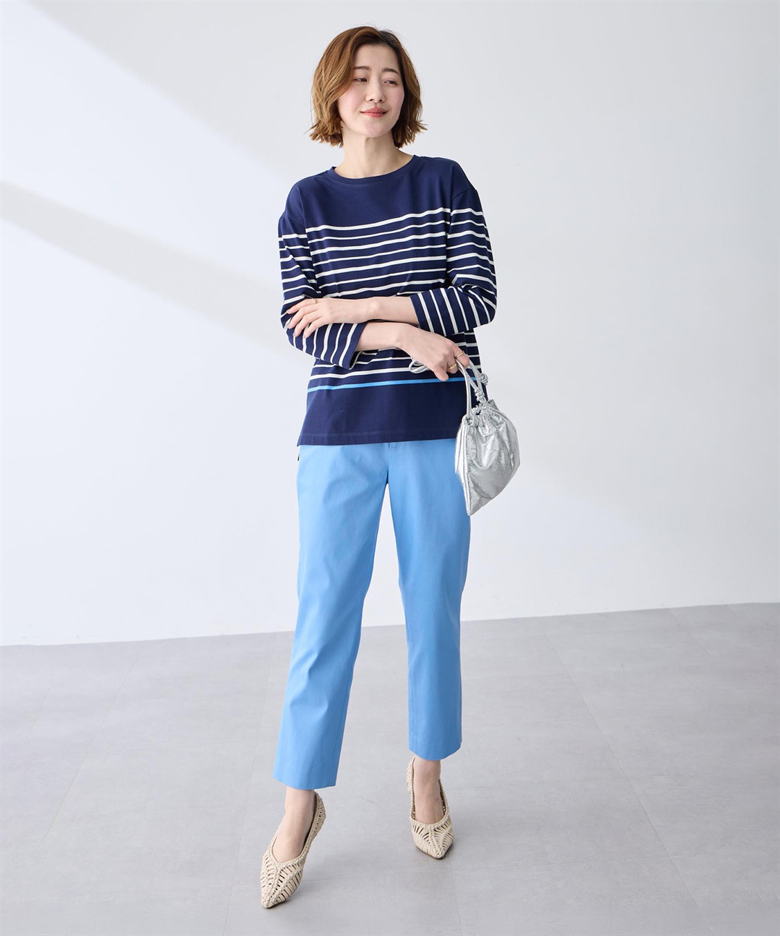 Petit Honfleur ボーダーＴシャツ【オーガニックコットンブレンド】_sub_6