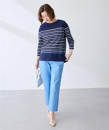 Petit Honfleur ボーダーＴシャツ【オーガニックコットンブレンド】_subthumb_8