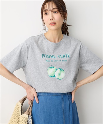 Petit Honfleur フルーツプリントTシャツ【オーガニックコットンブレンド・接触冷感・UVカット】_subthumb_5