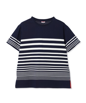 Petit Honfleur パネルボーダーTシャツ【接触冷感・UVカット・オーガニックコットンブレンド】_subthumb_15