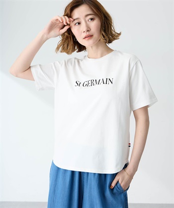 Petit Honfleur ロゴプリントTシャツ【接触冷感・UVカット・オーガニックコットンブレンド】_subthumb_5