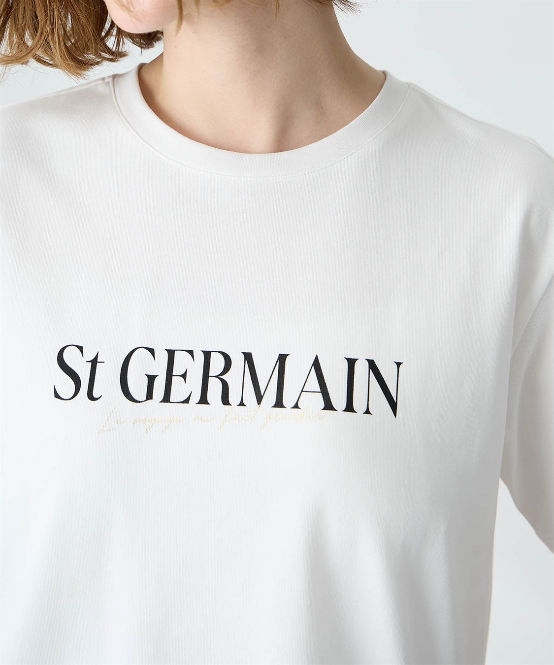 Petit Honfleur ロゴプリントTシャツ【接触冷感・UVカット・オーガニックコットンブレンド】_sub_13