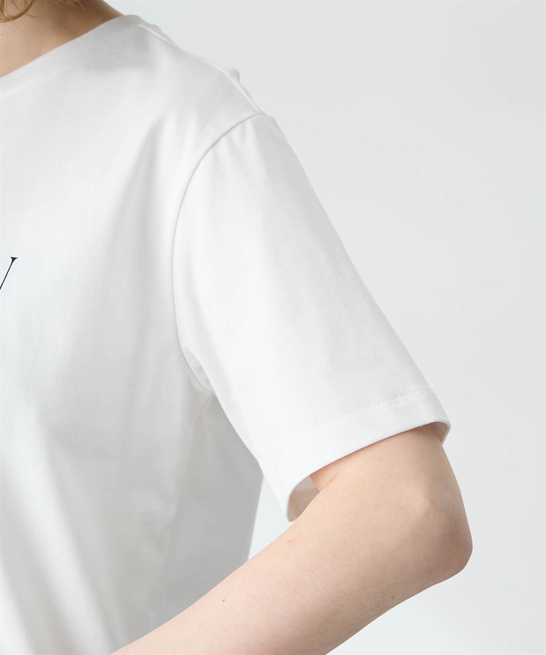 Petit Honfleur ロゴプリントTシャツ【接触冷感・UVカット・オーガニックコットンブレンド】_sub_14