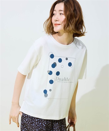Petit Honfleur ドットプリントTシャツ【オーガニックコットンブレンド・接触冷感・UVカット】_subthumb_7