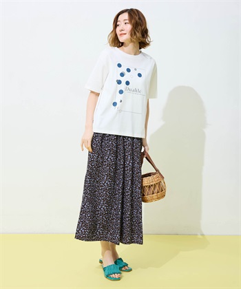 Petit Honfleur ドットプリントTシャツ【オーガニックコットンブレンド・接触冷感・UVカット】_subthumb_11