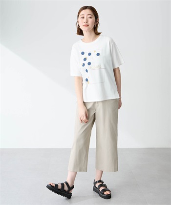 Petit Honfleur ドットプリントTシャツ【オーガニックコットンブレンド・接触冷感・UVカット】_subthumb_16