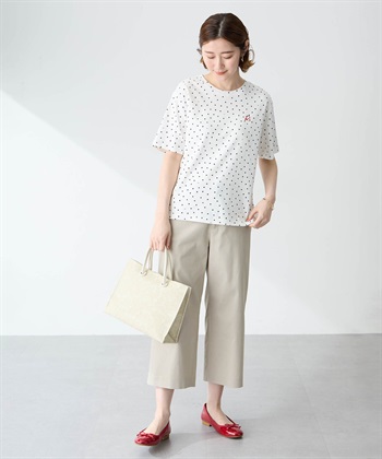 Petit Honfleur ドットプリントTシャツ【オーガニックコットンブレンド・接触冷感・UVカット】_subthumb_18