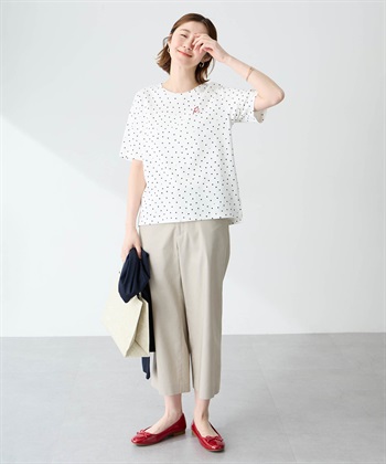 Petit Honfleur ドットプリントTシャツ【オーガニックコットンブレンド・接触冷感・UVカット】_subthumb_19