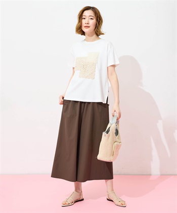 Petit Honfleur モチーフレースTシャツ【オーガニックコットンブレンド・接触冷感・UVカット】_subthumb_7